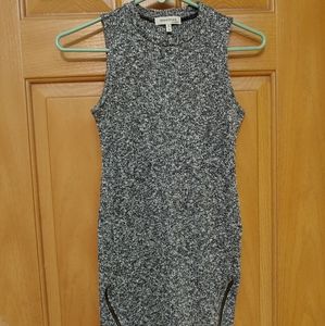 Knit Mini-Dress with zipper detail